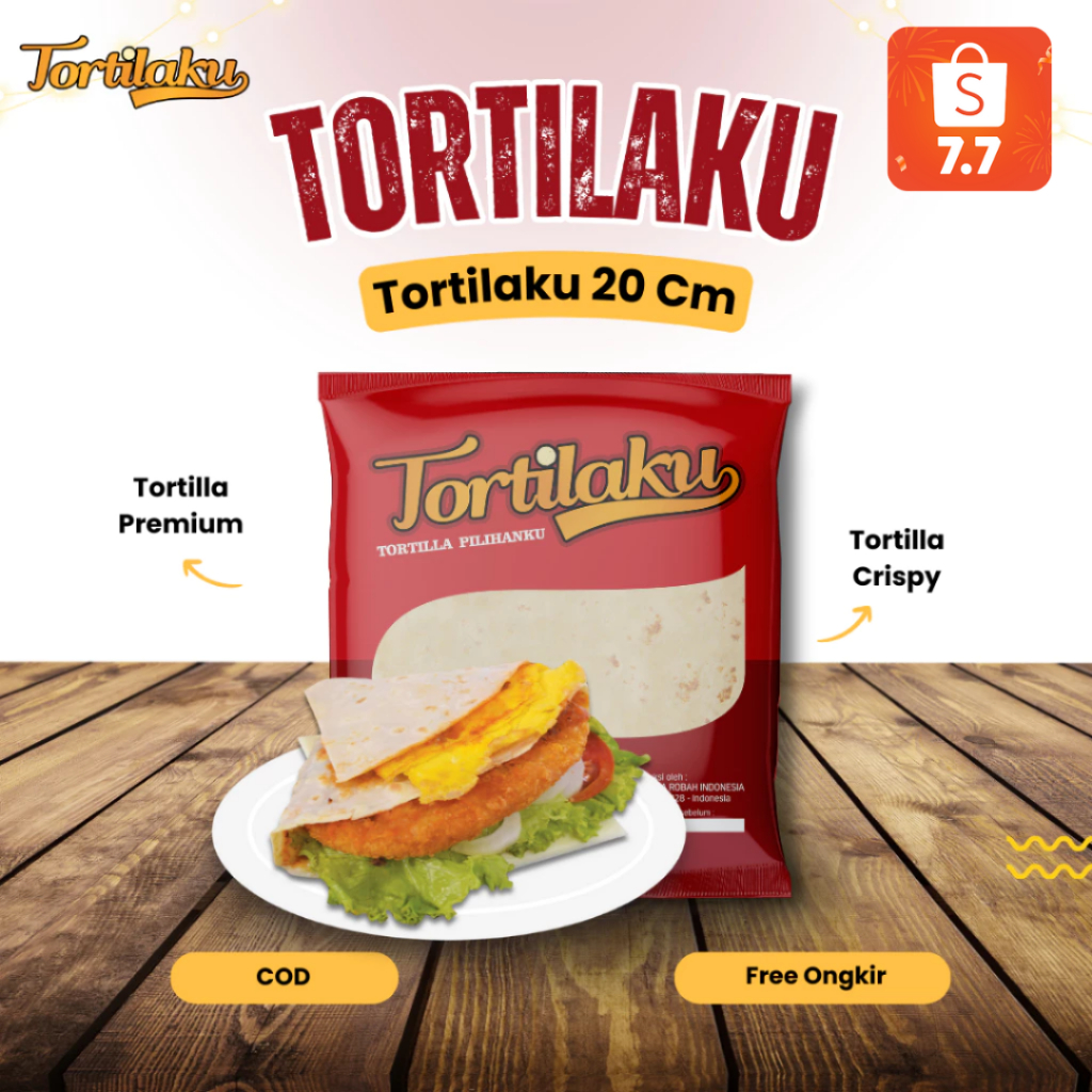 

TORTILAKU PREMIUM 20 cm isi 20 Pcs | Kulit Kebab Tortilla Kualitas Premium, Kulit Tortilla Frozen Food