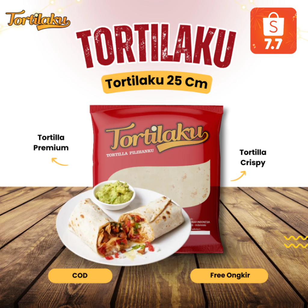 

TORTILAKU PREMIUM 25 cm isi 20 Pcs | Kulit Kebab Tortilla Kualitas Premium, Kulit Tortilla Frozen Food