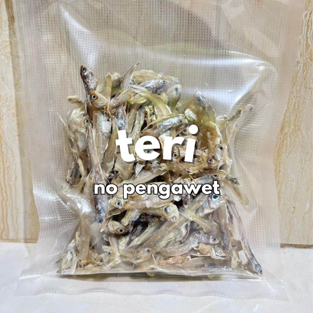 

IKAN ASIN TERI TERMURAH NO PENGAWET 50 GR