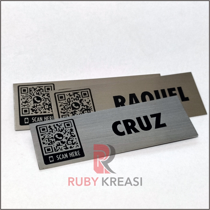 

label barcode plat stainless