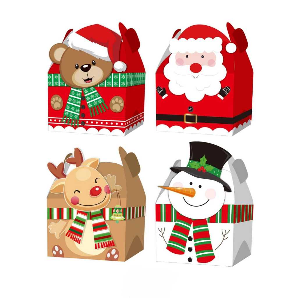 

GABLE Box Natal Santa Snowman Box Natal Premium Cute