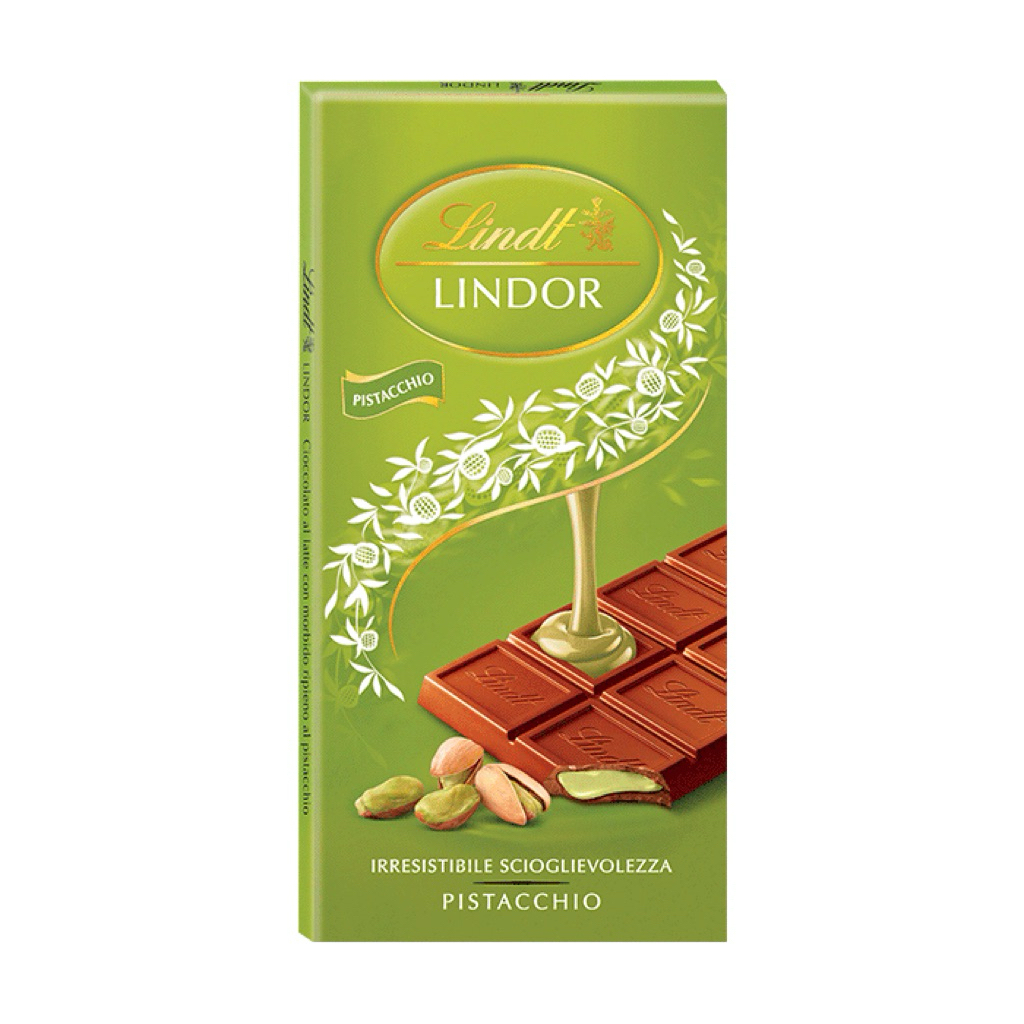 

Lindt LINDOR Pistachio Block 100g Pistazie - Australia
