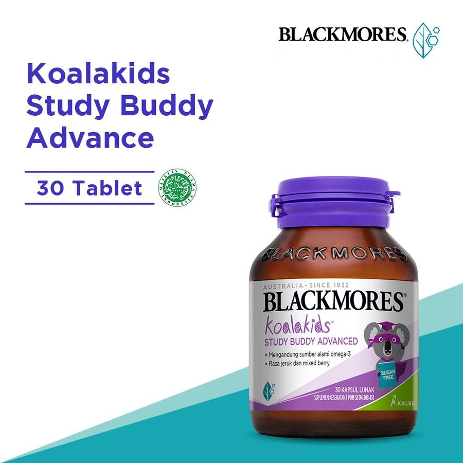 Blackmores Kids Study Buddy Advanced isi 30 Softgel - Suplemen Minyak Ikan Anak