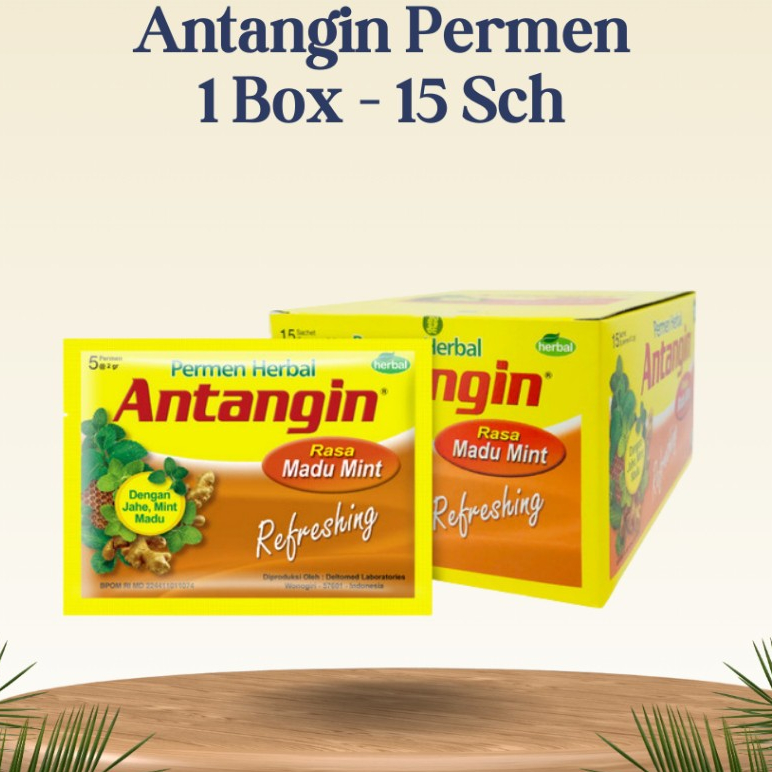 

Antangin Permen Herbal Box isi 15 Sachet Rasa Madu Mint / Antangin