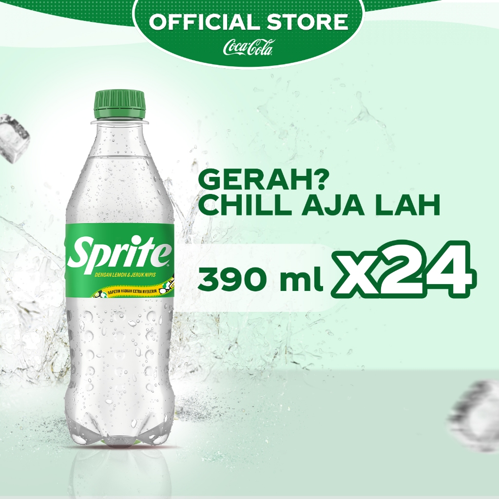 

Sprite Lemon Lime Minuman Soda - Botol 390ml - x24 Pcs