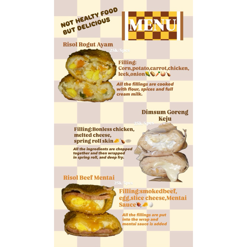 

RISOL DAN DIMSUM KEJU