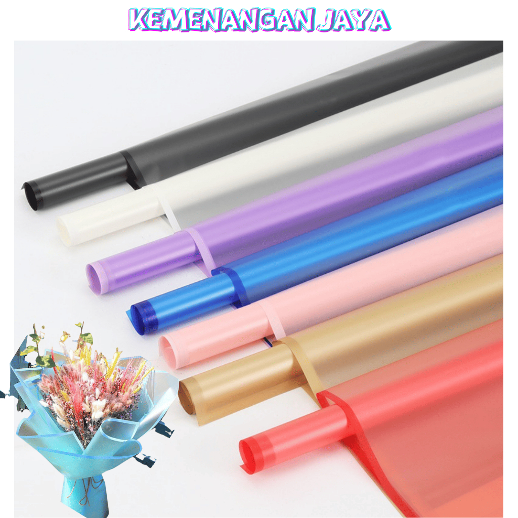 

Isi 20 LEMBAR Kertas Buket Bunga Korea Transparan List Transparan List Cellophane KB010
