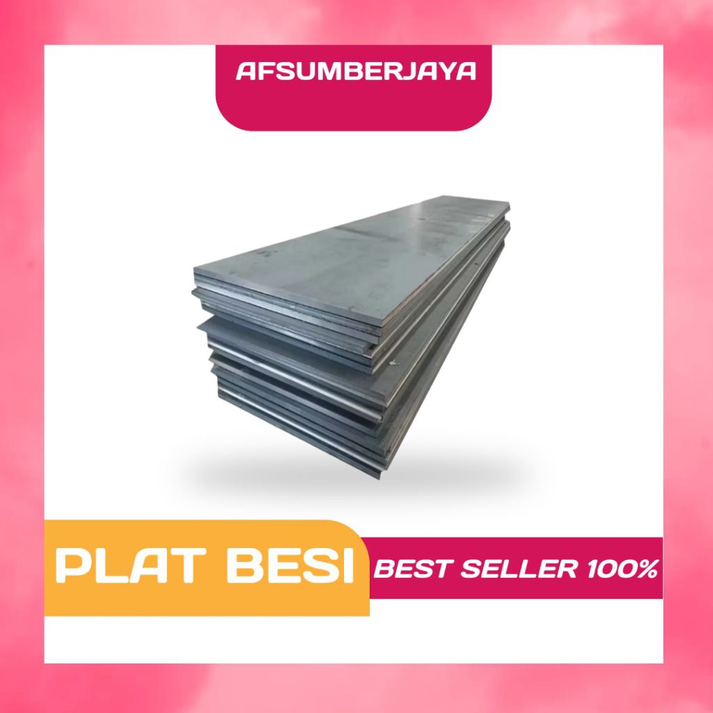 Plat besi 4mm x 200mm x 200mm - Plat besi potongan