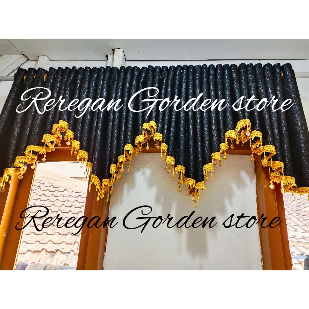 poni gorden baru tirai poni atas pintu poni gorden rumbai manik manik gorden pendek poni saja poni g