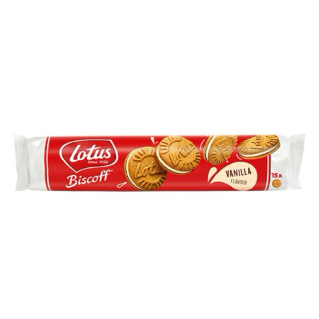 

Lotus Biscoff Biskuit Sandwich Vanilla 150 gr