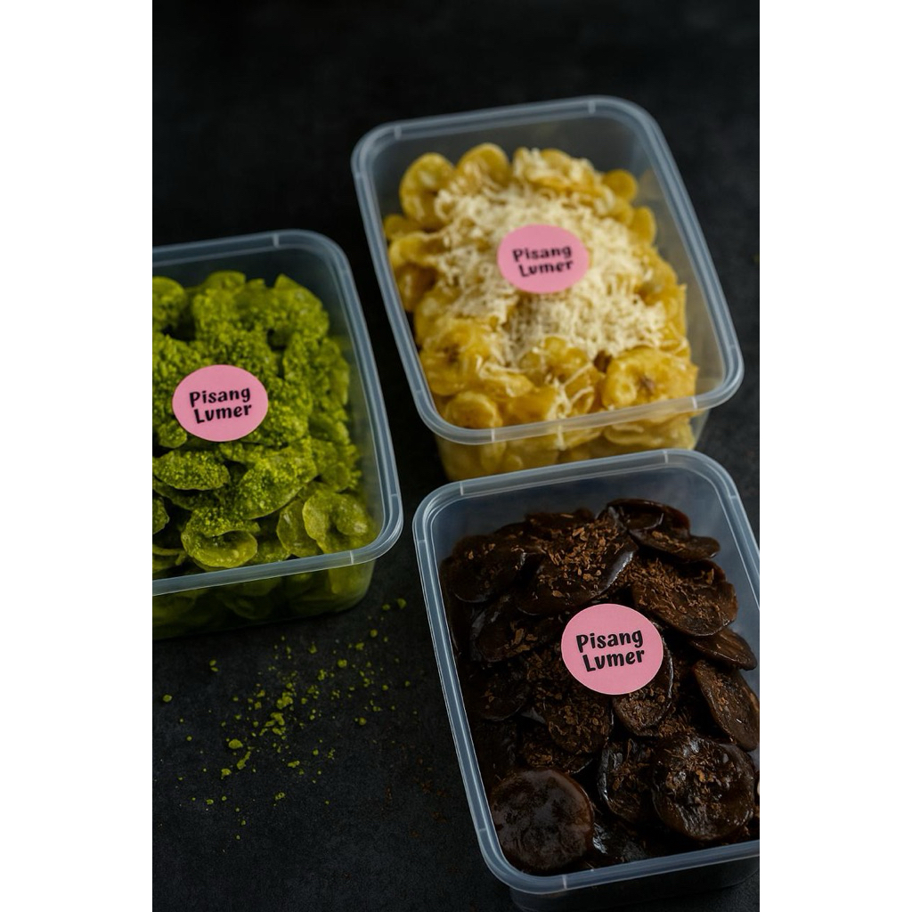 

KERIPIK PISANG LUMERR || box 500ml + free sumpit