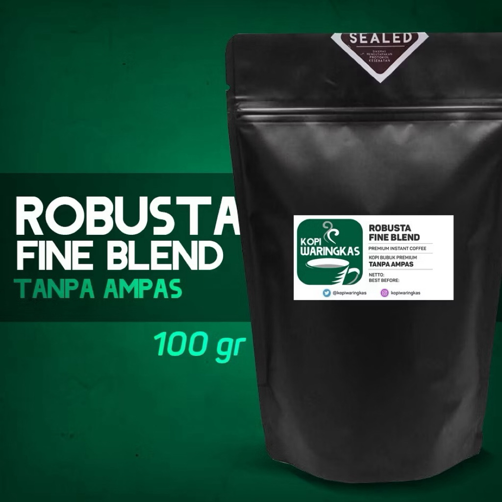 

Kopi Waringkas | ROBUSTA FINE BLEND 100 gr ORIGINAL 100%