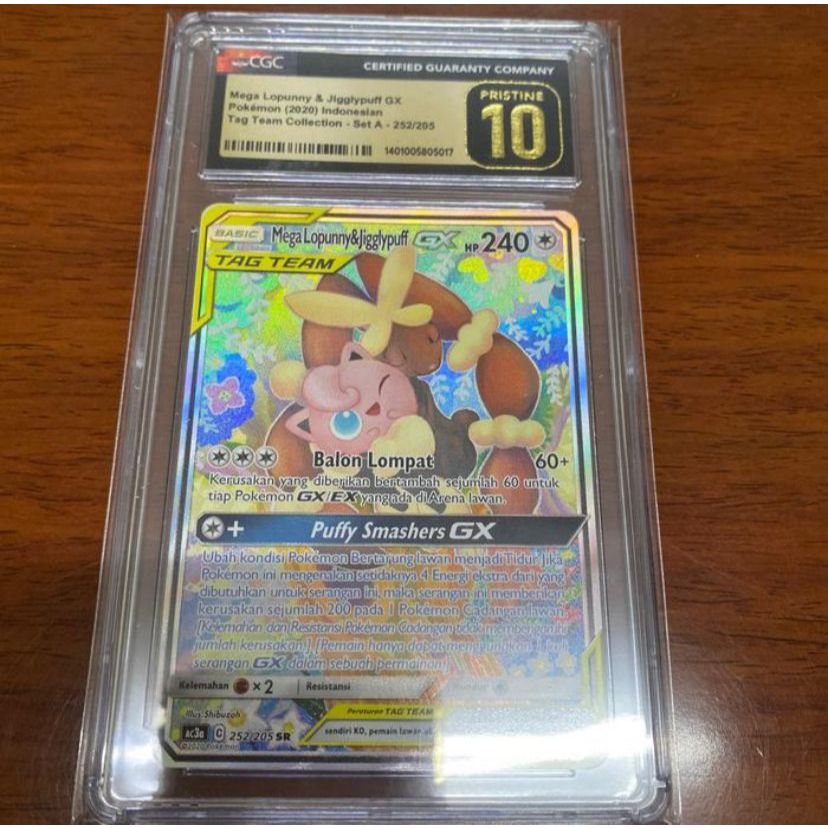 Pokemon ID SM AC3a M-Lopunny Jigglypuff GX SR AA CGC 10 Pristine PSA