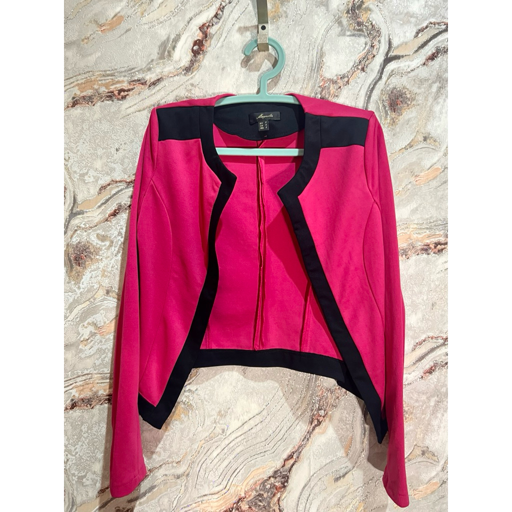 Blazer Kerja Pink Fuschia Magnolia