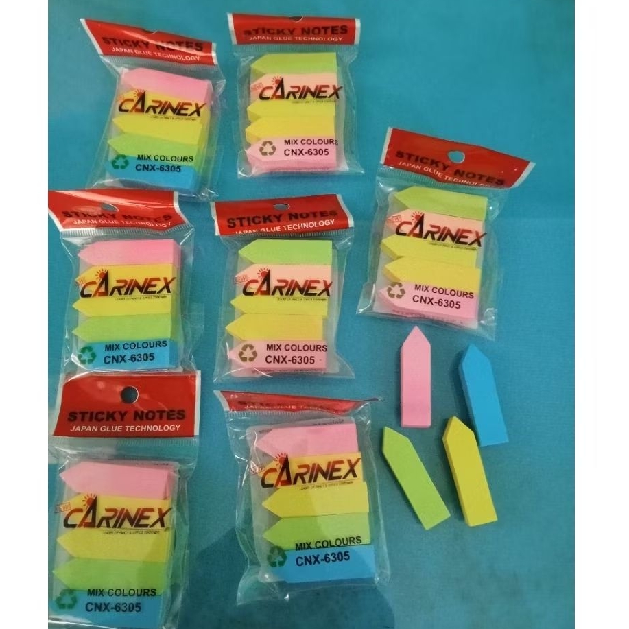 

carinex sticky notes penanda/ pembatas buku,kertas memo mix colour CNX-6305