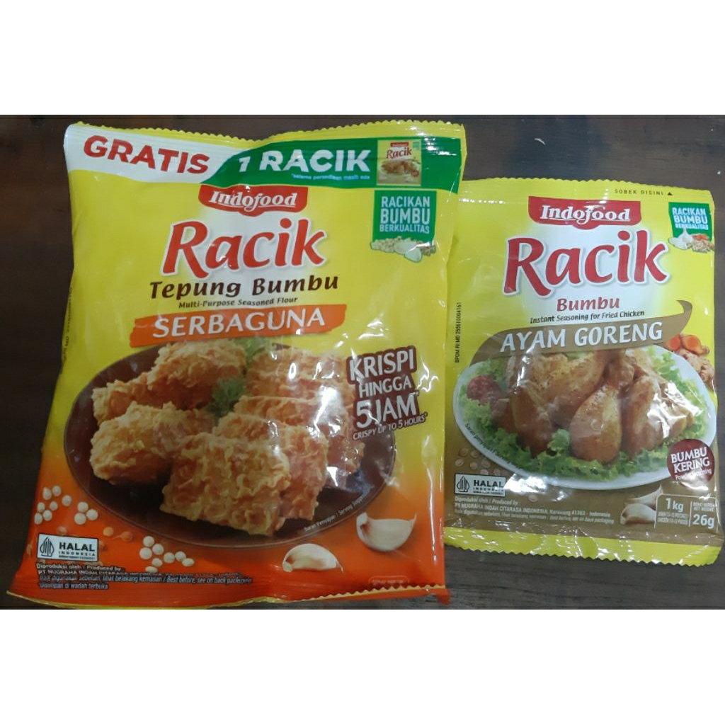 

Racik Tepung Bumbu Serbaguna 210 gr + Bonus Bumbu Racik Ayam Goreng (1 pcs)