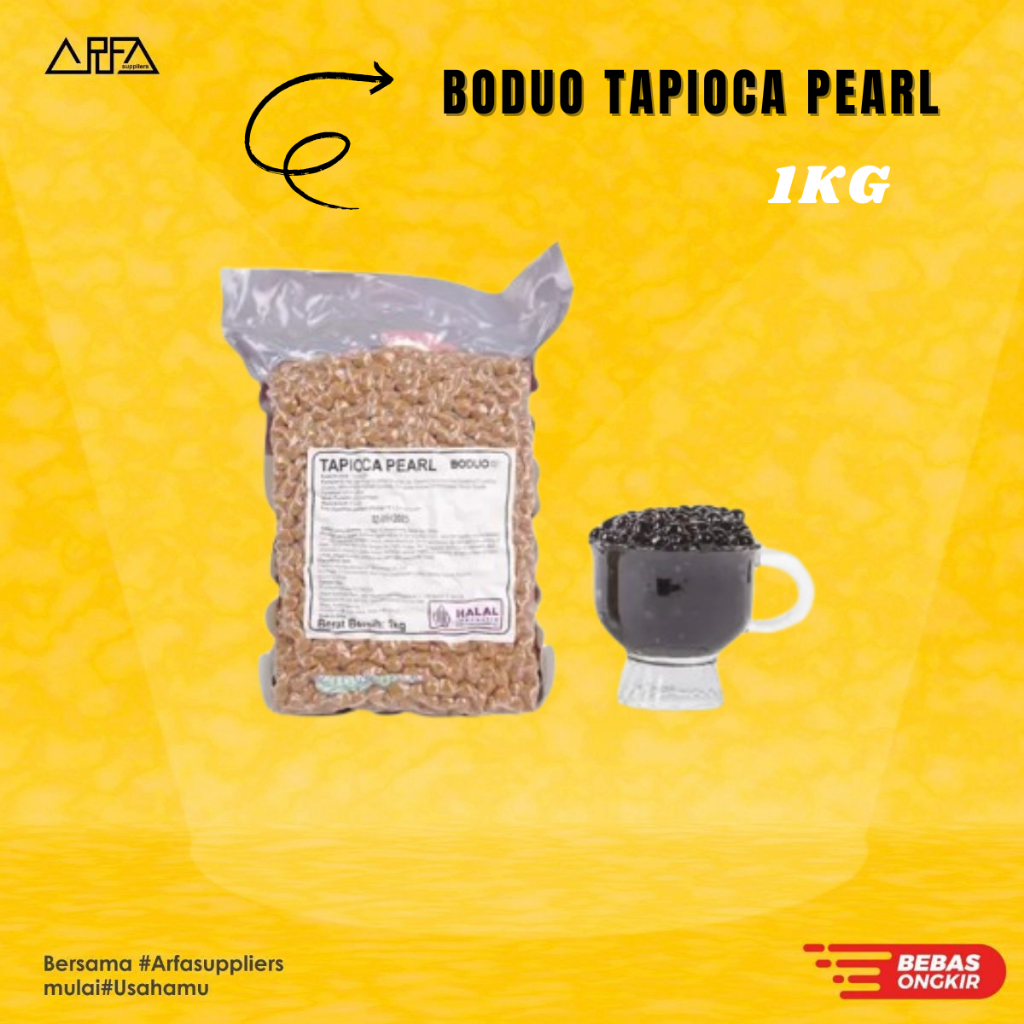 

Boduo Tapioca Pearl boba premium 1kg