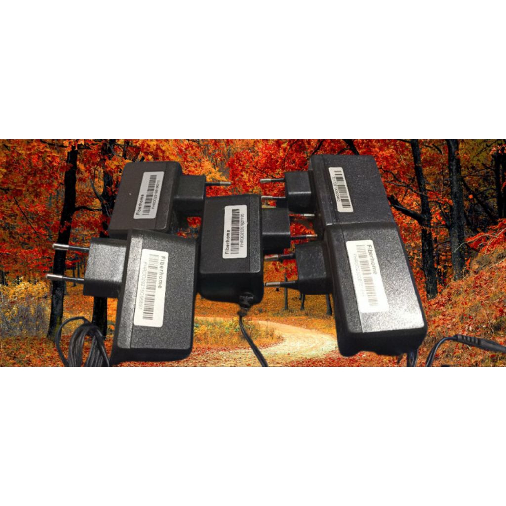 Adaptor Fiberhom 12V-1,5A Untuk Router/Modem/STB/CCTV/HTB Bekas Original Universal