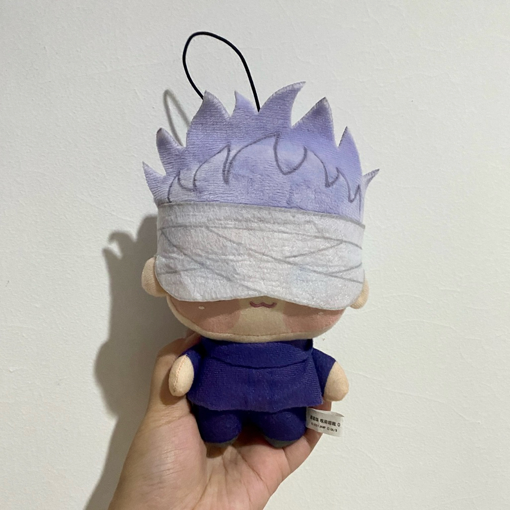 Gantungan Kunci Ganci Boneka Plush Keychain Gojo Satoru Chopinui JJK 0 Preloved