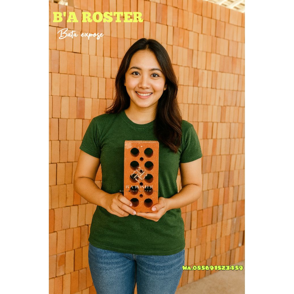 BATA EXPOSE TANAHLIAT,BATA EXPOSE TERACOTA/bata expose pasang/bata expose/bata mulus