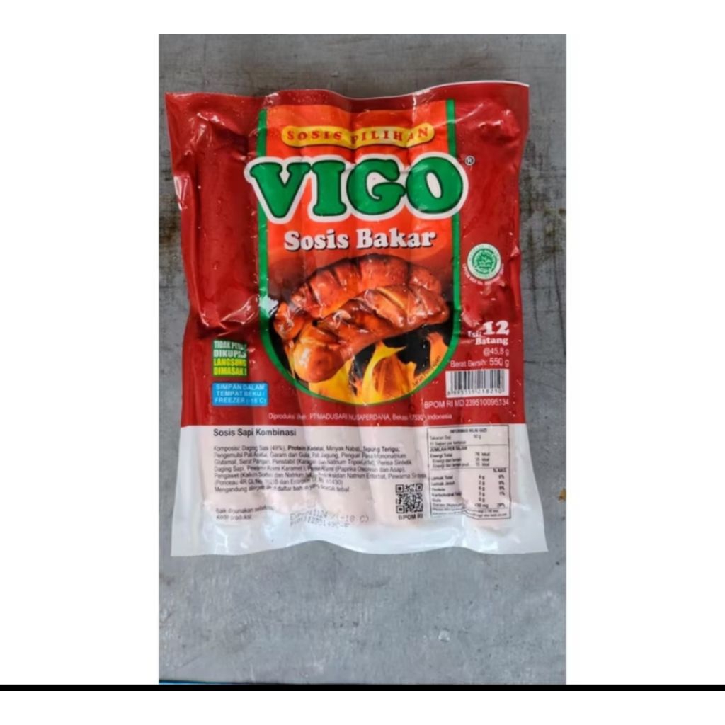 

Vigo sosis bakar sapi mini isi 12 550gr