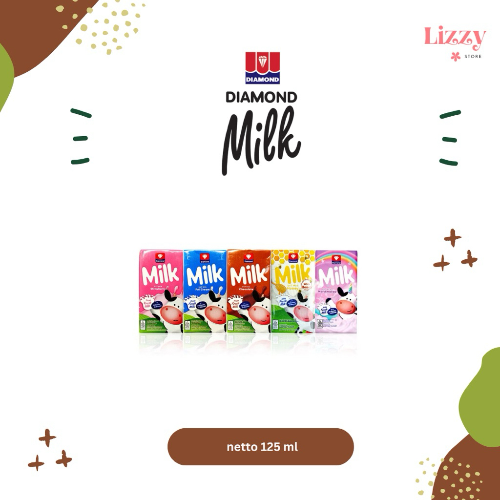 

Diamond Milk Susu UHT Fresh Milk 125ml