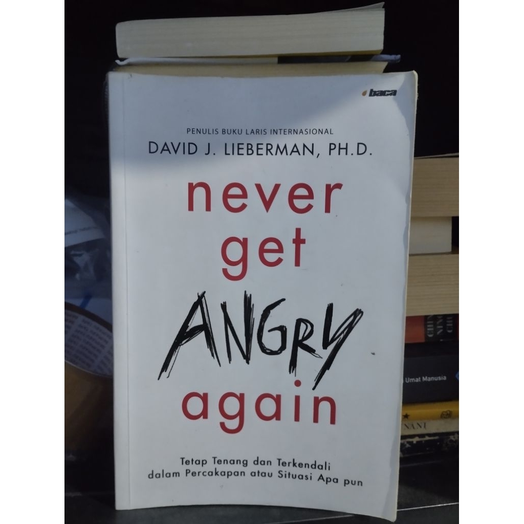 Buku Never get angry again