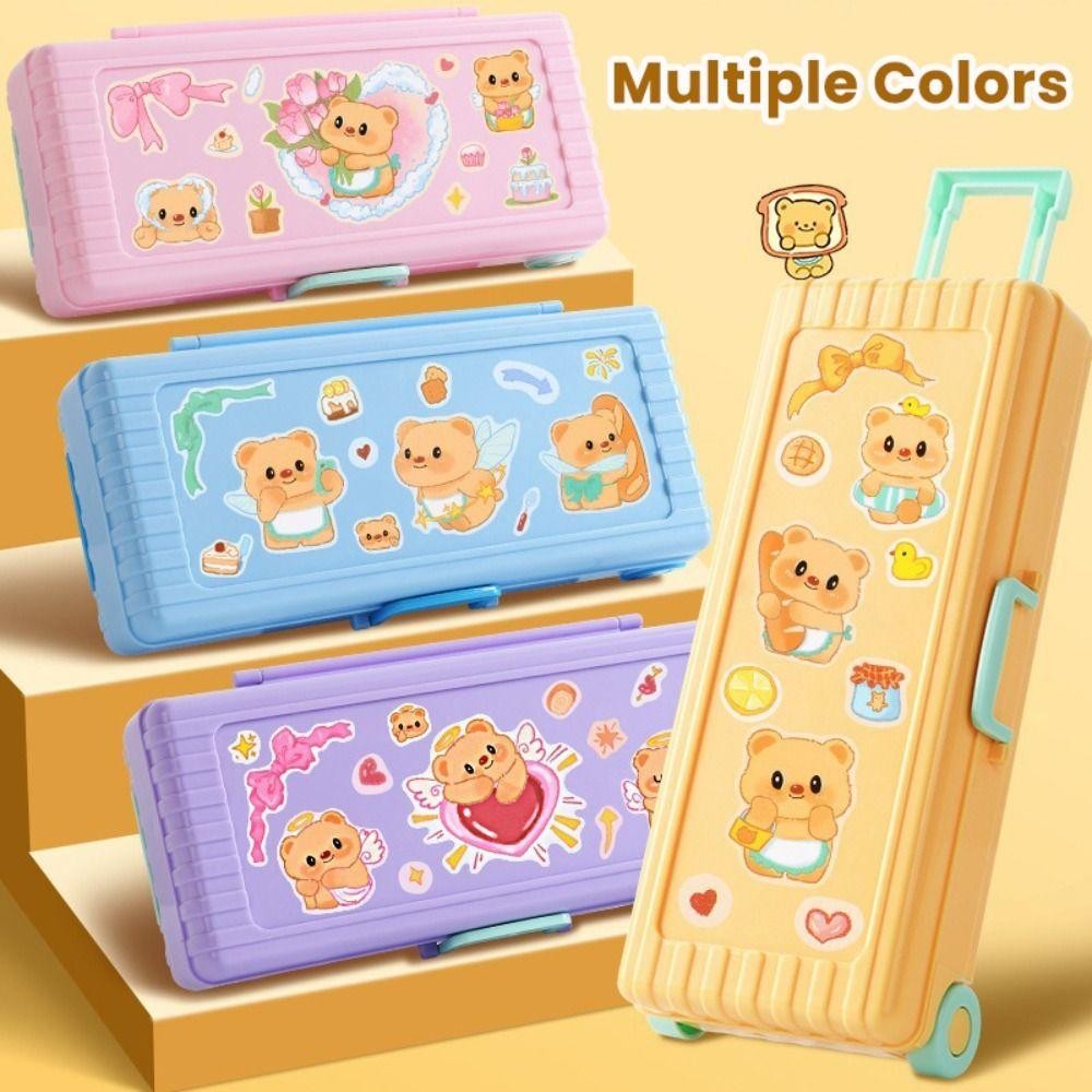 

Kotak Pensil Alat Tulis Multifungsi Koper Pensil Sanrio Kuromi Dua Sisi Kapasitas Besar By Fattih