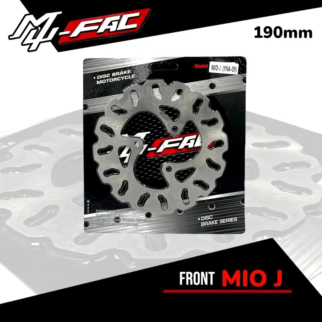 DISC PIRINGAN DEPAN MUFAC IMPORT CAKRAM YAMAHA MIO 200MM MIO J 190MM STANDAR MODEL GERIGI POLOS