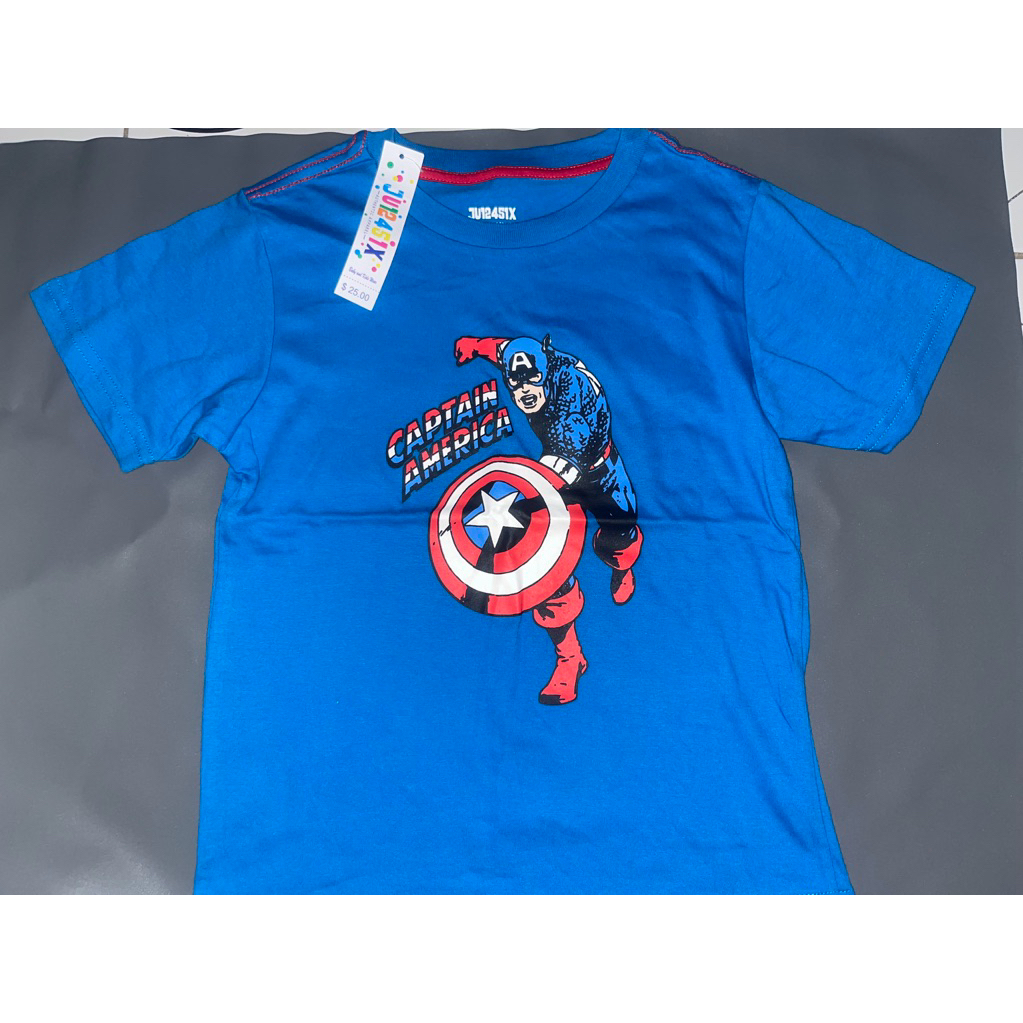 KAOS ANAK COWO CAPTAIN AMERICA H&M