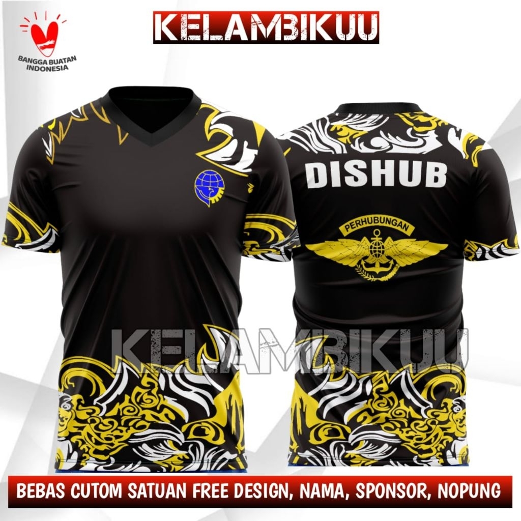 KAOS DISHUB PRINTING TERBARU/KAOS JERSEY DISHUB CUSTOM/BAJU KAOS DISHUB MURAH