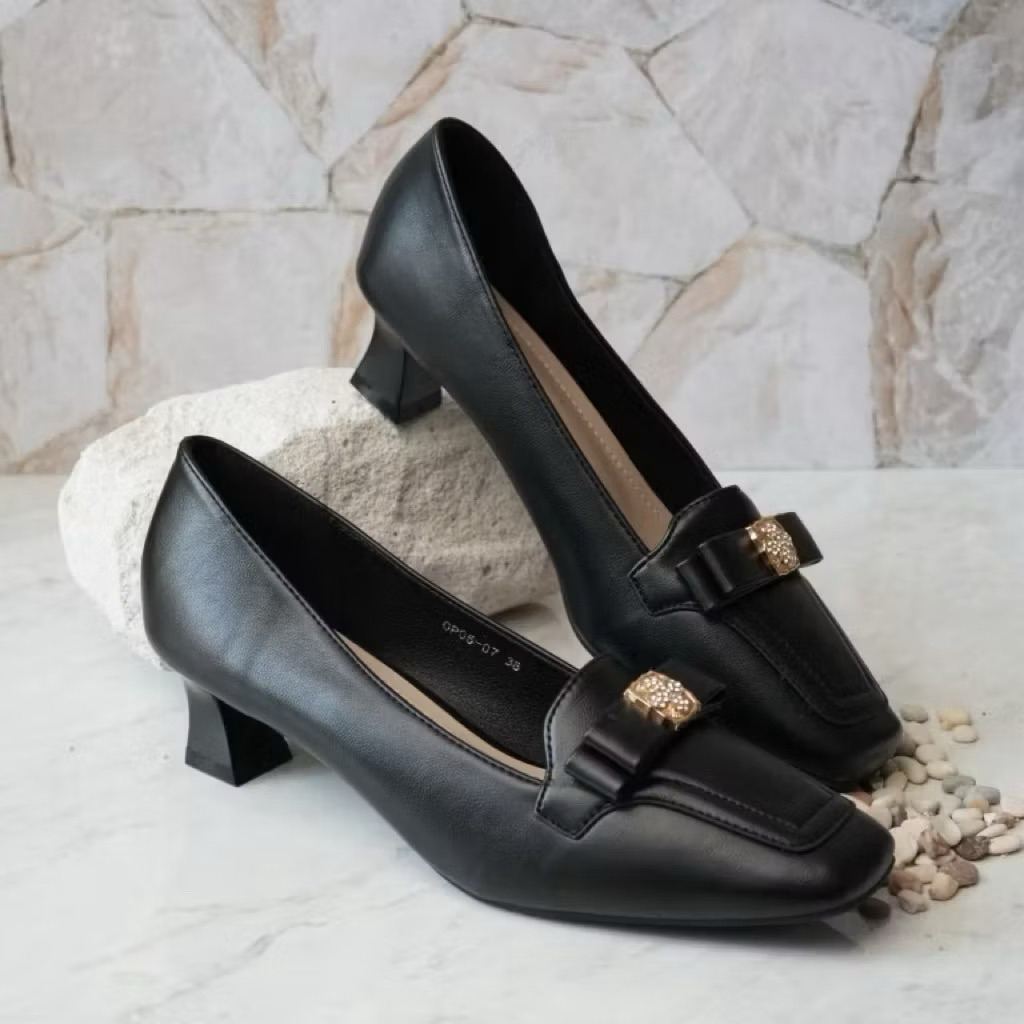 Peter Keiza Sepatu Pantofel Kerja Wanita Heels 4 cm OP 06-07