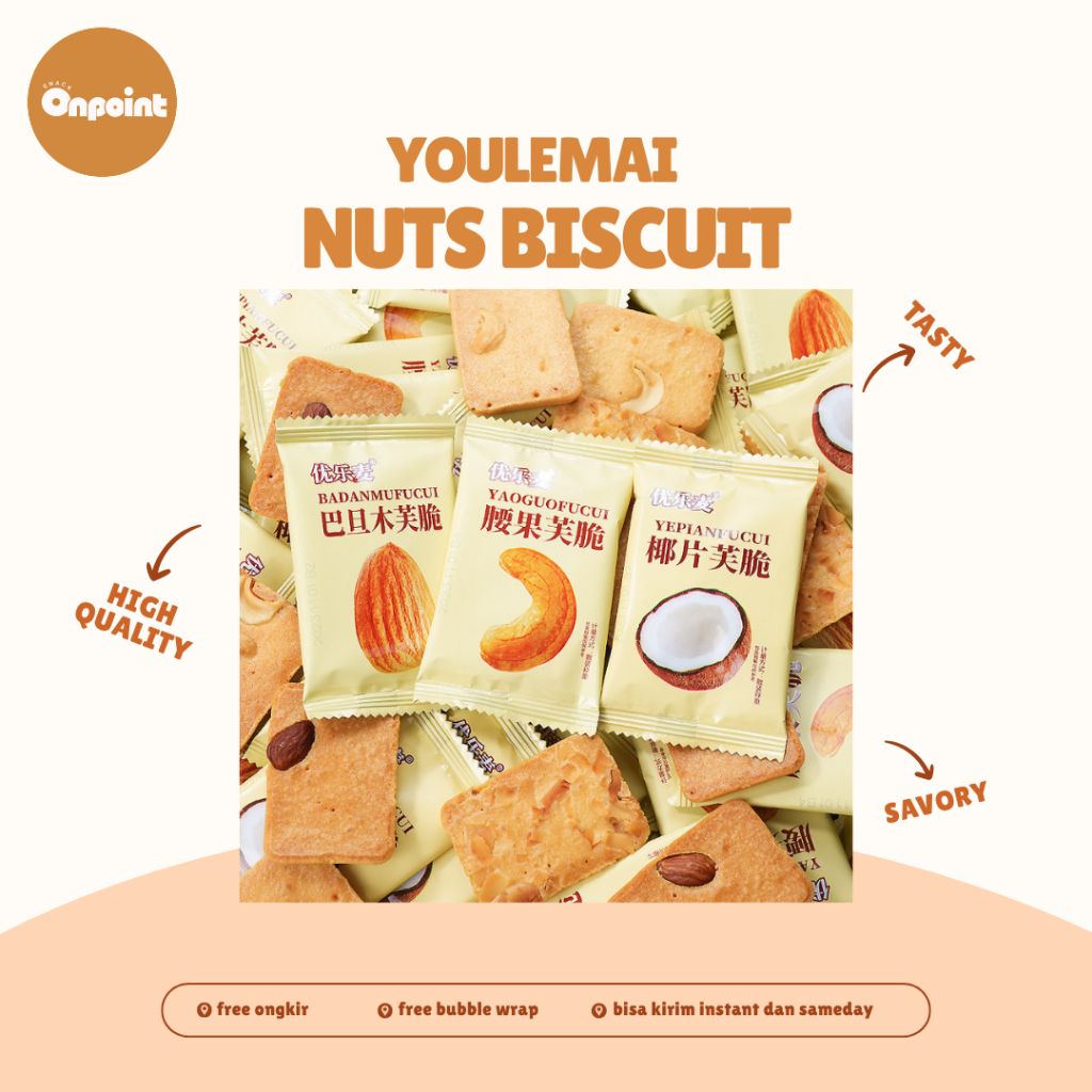 

Youlemai Nuts Biscuit | Biskuit Kacang Aneka Rasa