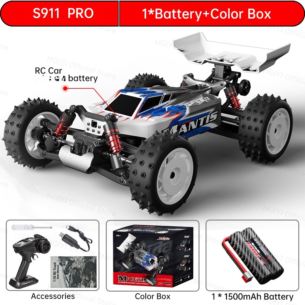 surpass hobby rc car S911 PRO mantis powder metallurgy gear rc buggy brushless VS MJX16207 14303