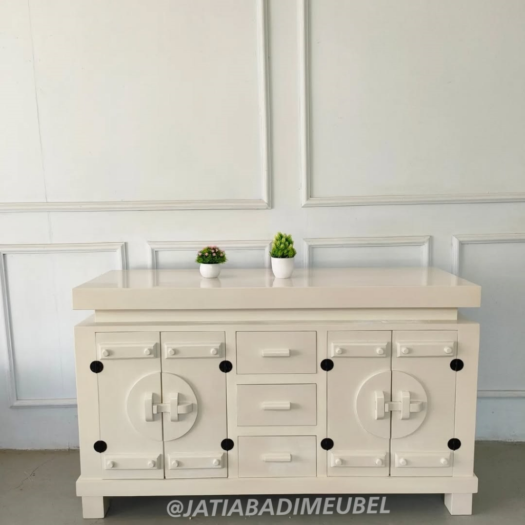 Bufet Tv Meja Tv Minimalis Kayu Jati, Buffet Rak Tv Kayu Jati | Cabinet Tv Jati