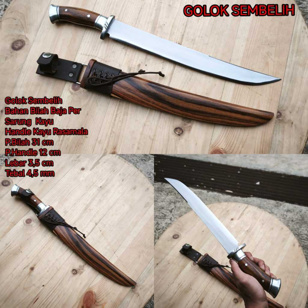 GOLOK SEMBELIH SANGKET GOLSEM MOTIF PERSIA CAP DR