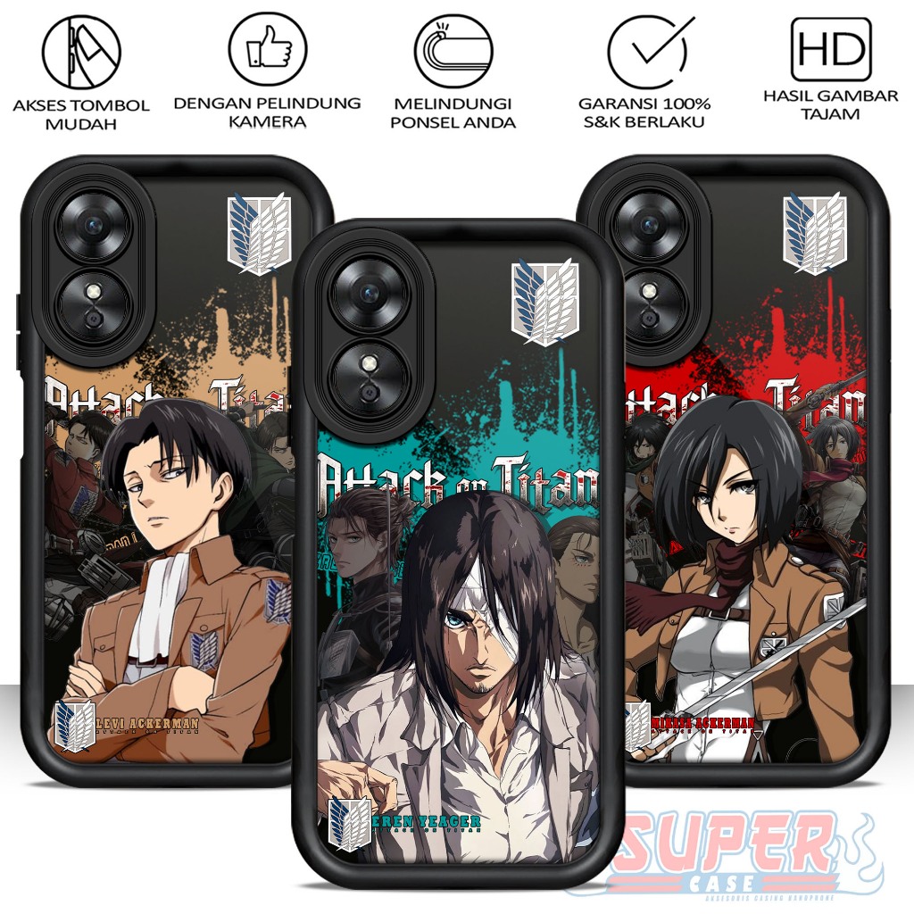 Case Hp For OPPO A17 Pelindung Handphone AOT SoftCase Glossy casing Handphone Silikon Glass