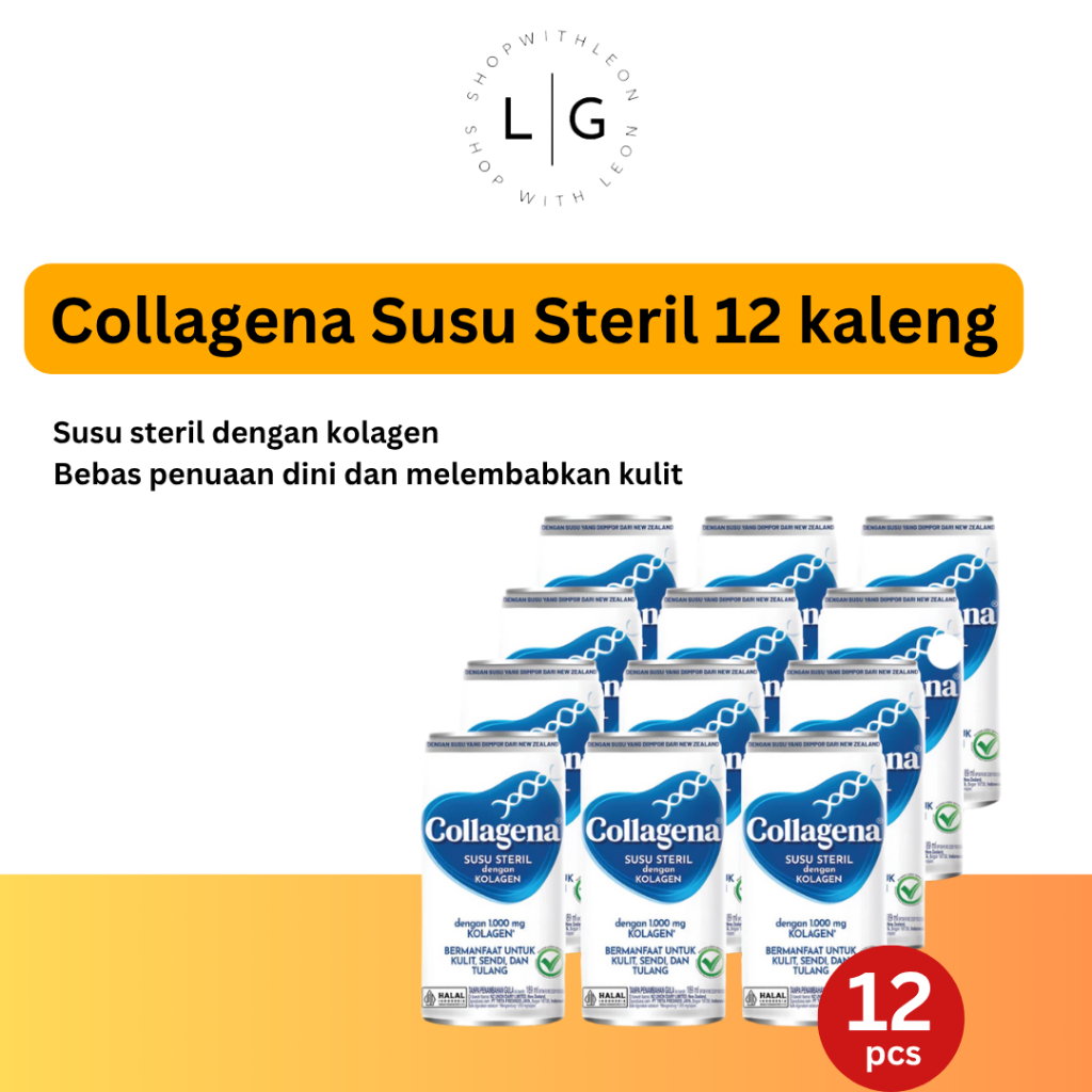 

COLLAGENA Susu Steril Kolagen 189ml - Susu Anti Keropos dan Awet Muda