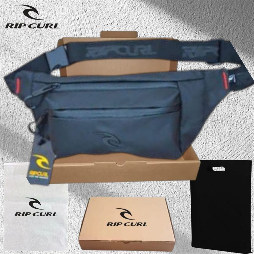 TAS RIPCURL WAISTBAG RIPCURL TAS SELEMPANG RIPCURL LOGO BESI