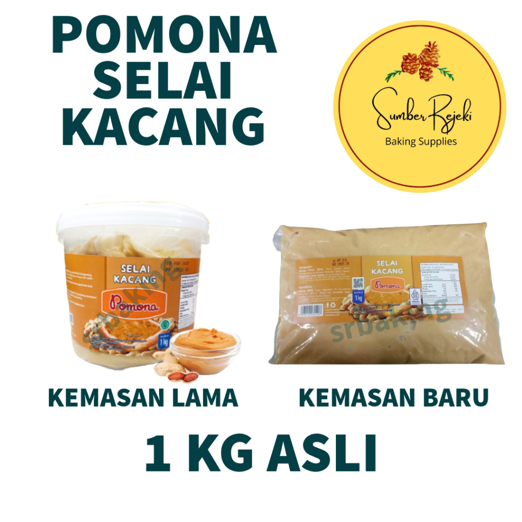 

Pomona Selai Kacang Kemasan ASLI 1 KG FREE BUBBLEWRAP