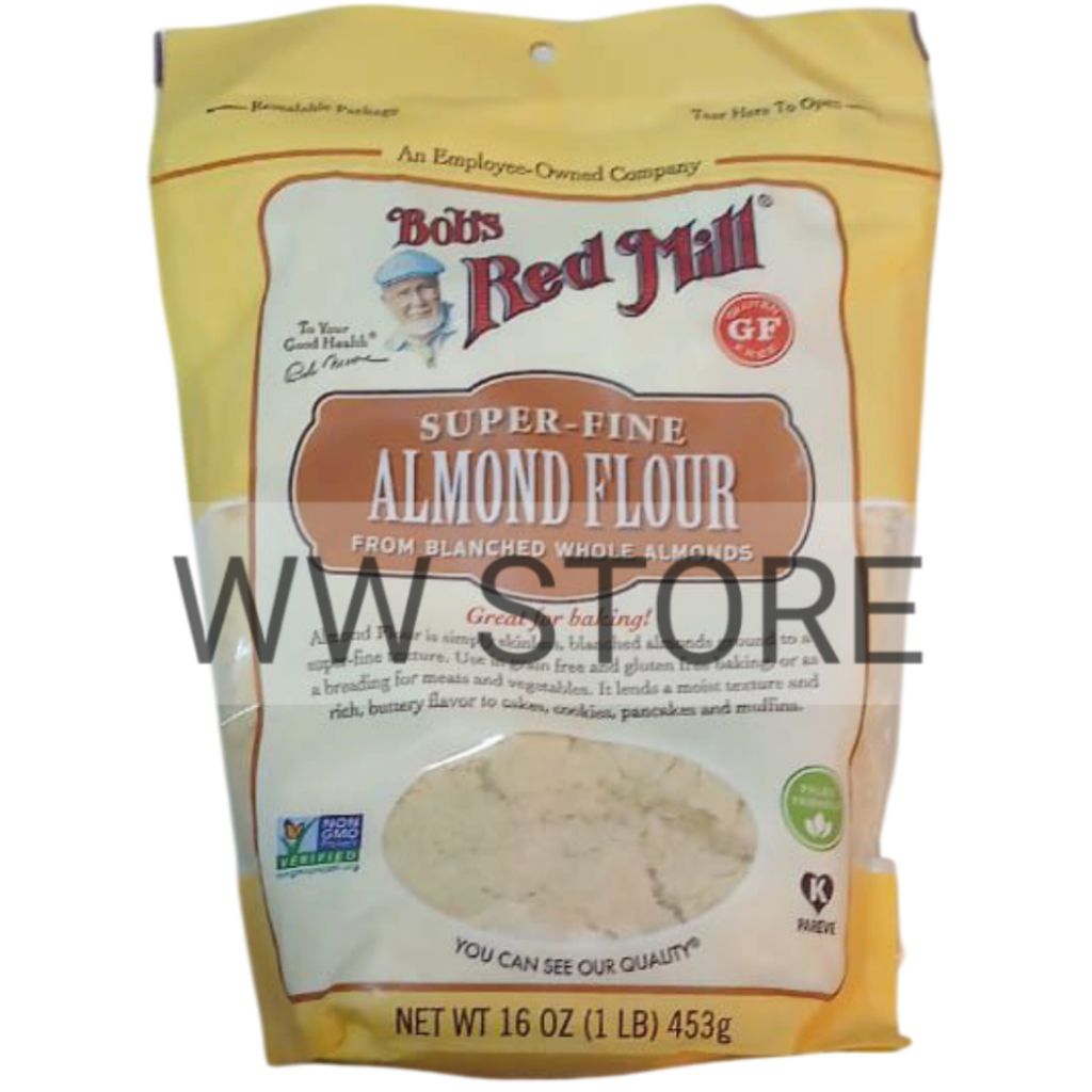 

Tepung kacang badam BEBAS GLUTEN FREE USA Bob's Red Mill SUPER - FINE ALMOND FLOUR FROM BLANCHED WHOLE ALMONDS 453g