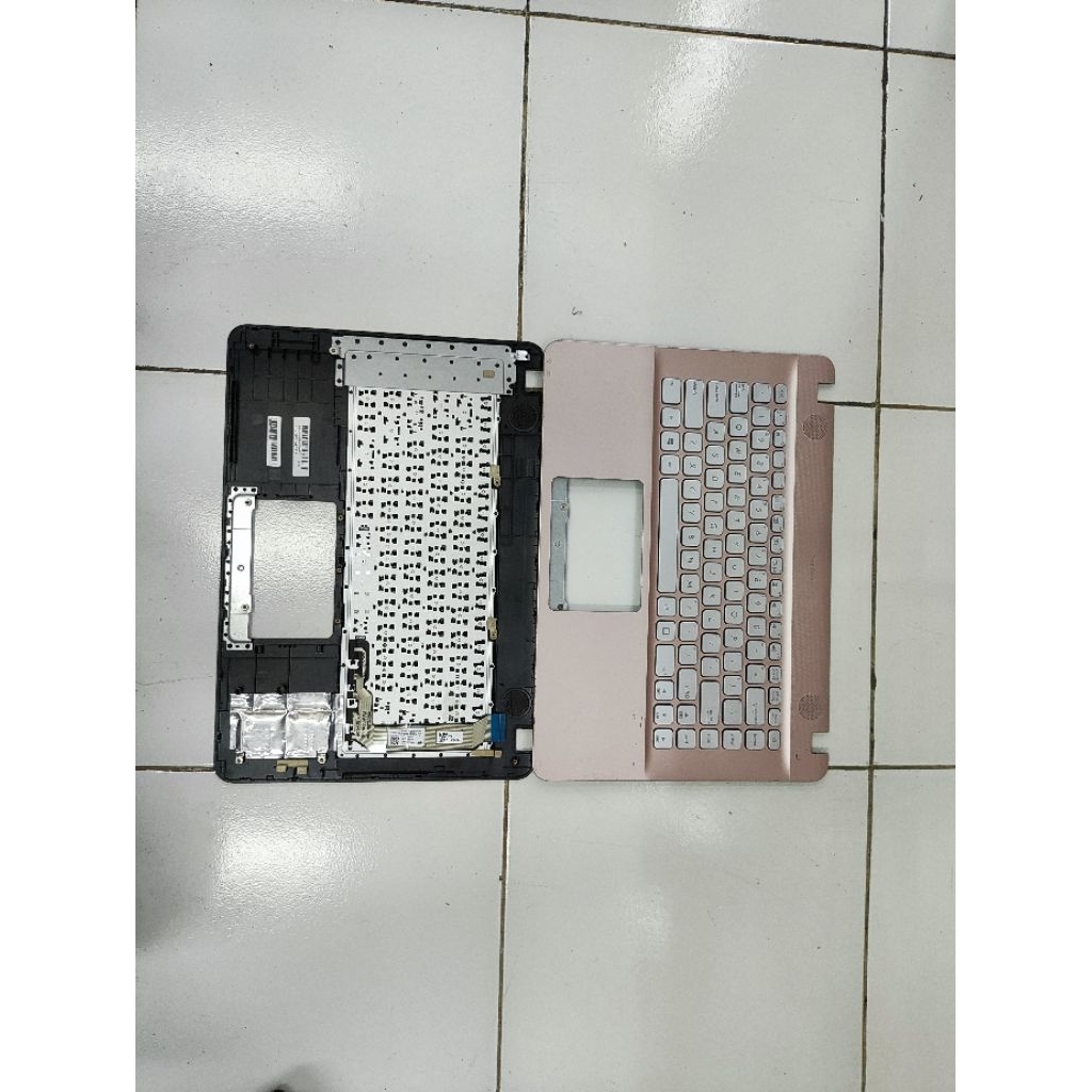 Frame keyboard / palmrest keyboard asus x441 copotan (rose gold/pink)