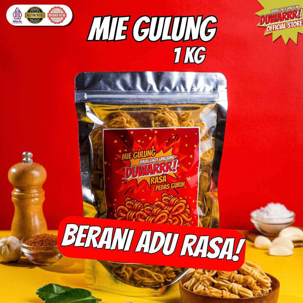 

DUWARRR! Mie Gulung 1kg – Snack Se-Gede Gaban Buat yang Siap Dihajar DUWARRR!