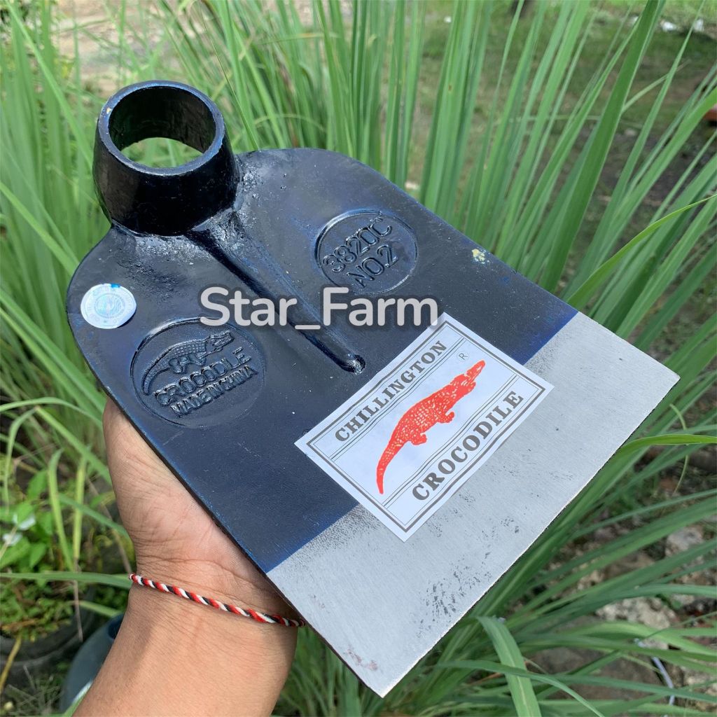 Berkahbaroka28 Cangkul Croile Kepala Bulat Tanpa Sambungan - Cangkul Sawah Chilington Anti Lengket