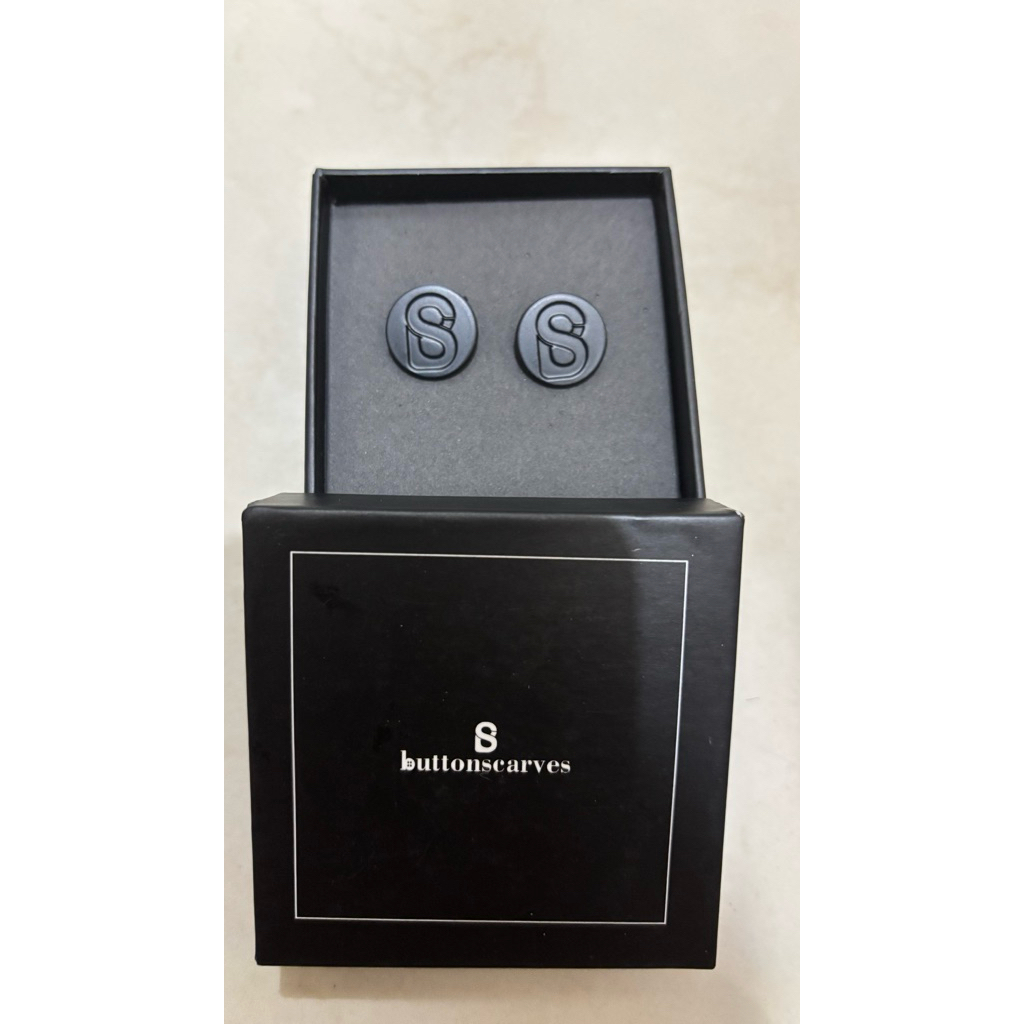 (parfum) Pin brooch Mini Buttonscarves Bros dagu Bs As is BOX isi 2