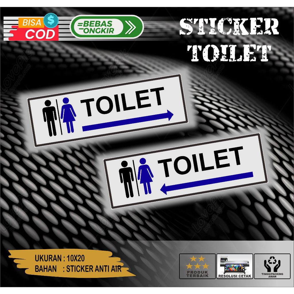 

sticker toilet pria wanita anti air stickr viniyl anti air pria wanita sticker toilet toilet toilet