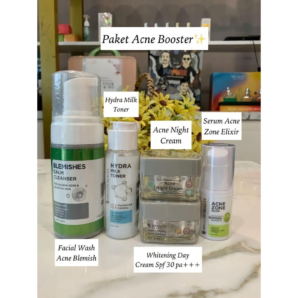 Paket acne msglow terbaru 2025 free serum