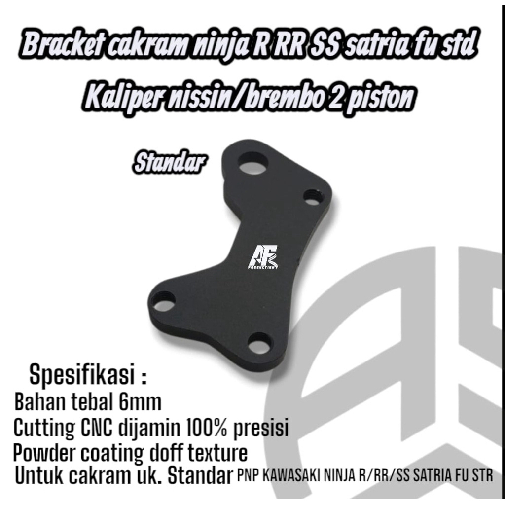 ASF Bracket Breket Dudukan Pangkon Disc Kaliper 2 pisto Piringan Disc Cakram Depan motor  Satria Fu 