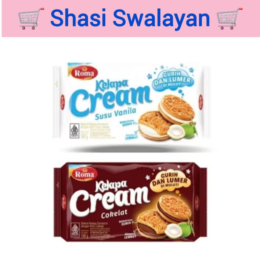 

ROMA KELAPA CREAM Biskuit 160 gram