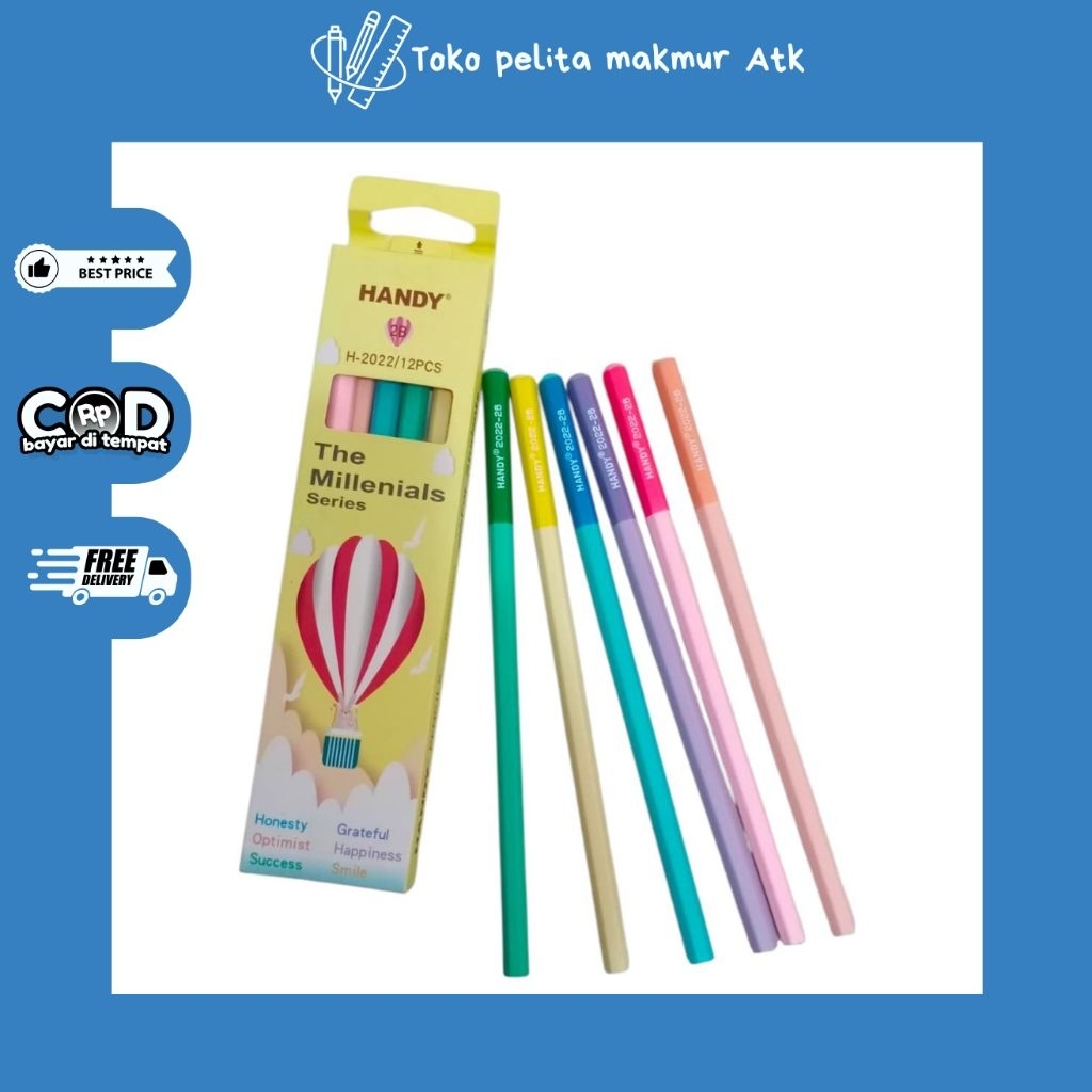 

PENSIL HANDY 2022 2B (1 pack isi 12 pcs)